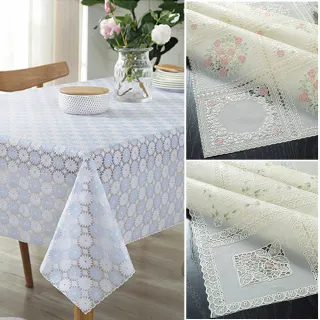 【巴芙洛】防水防油桌巾系列-長方桌會議桌135X180cm(桌巾/長方桌巾/防水桌巾/桌布/桌墊/蕾絲桌巾)