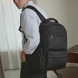 【金安德森】Blithe 多隔層機能後背包(自信黑)