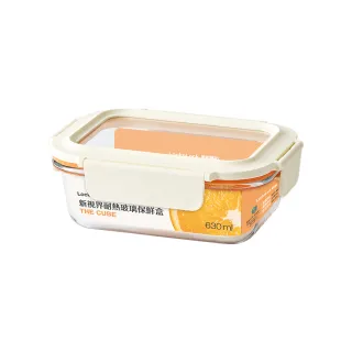 【LocknLock 樂扣樂扣】官方直營 新視界耐熱玻璃保鮮盒 630ml/長方形(耐熱玻璃/可拆式膠條/洗碗機可用)