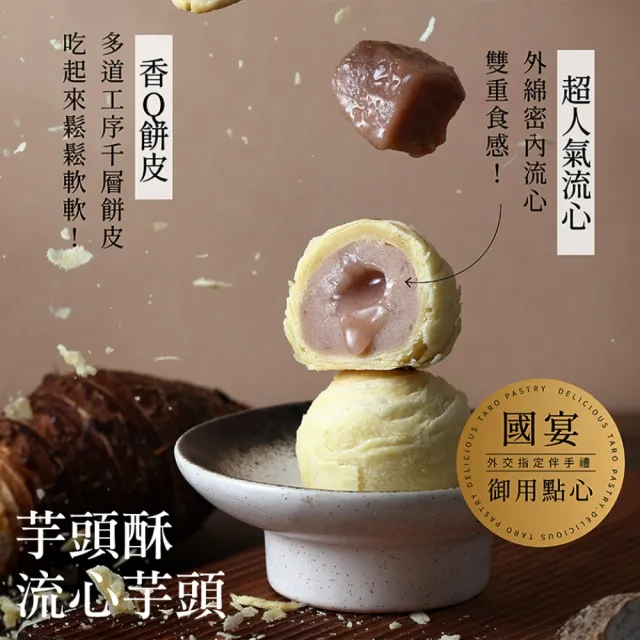 【阿聰師】晶饌月見6入禮盒x1盒(附提袋/伴手禮/台中/中秋/送禮/國宴/禮盒/外銷)_中秋 中秋禮盒