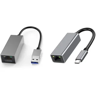 【ZA 喆安】USB Type-C/A HUB轉接集線器(支援USB3.2 to RJ45 1G乙太網路卡 適用MacBook/平板/筆電網路卡)