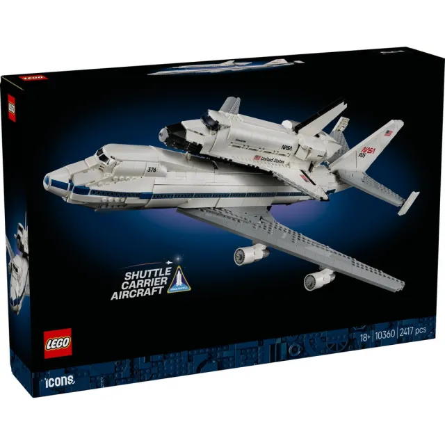 【LEGO 樂高】Icons 10360 太空梭運輸機(工程模型 玩具模型 居家擺設 積木)