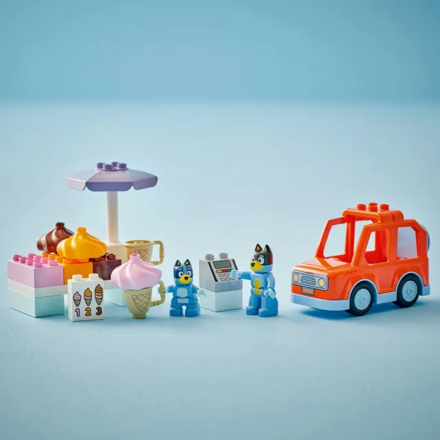 【LEGO 樂高】得寶系列 10458 布麗的冰淇淋之旅(Bluey 妙妙犬布麗 幼兒積木 兒童玩具)