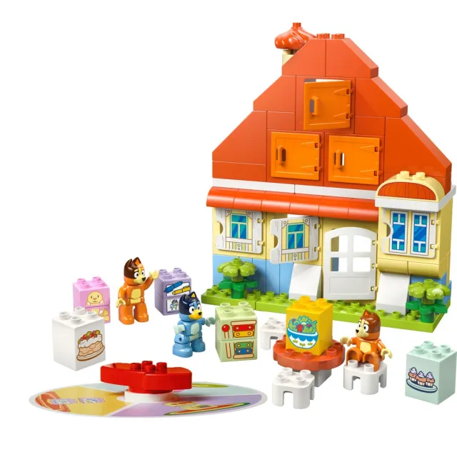 【LEGO 樂高】得寶系列 10459 布麗的家和記憶遊戲(Bluey 妙妙犬布麗 幼兒積木 兒童玩具)