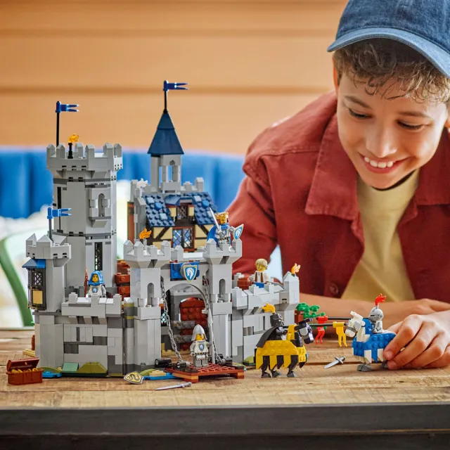 【LEGO 樂高】創意百變系列3合1 31168 中世紀騎士城堡(建築模型 DIY積木 兒童玩具 積木)