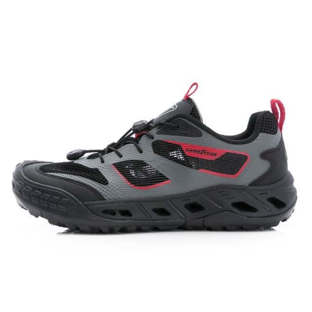 【GOODYEAR 固特異】溯溪水陸鞋/男款 防撞鞋頭 側邊排水 透氣網布 黑色(GAMW53770)