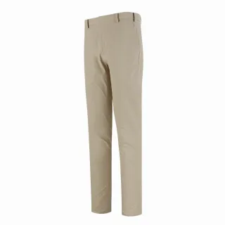 【PING】男款伸縮褲頭高彈力休閒長褲-卡其(防潑水/日本素材/GOLF/高爾夫球褲/PE25134-75)