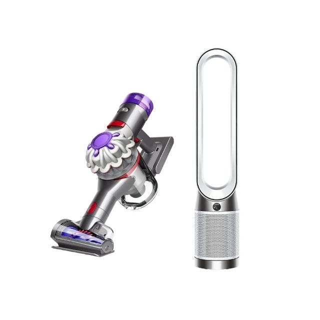 【dyson 戴森】TP10 二合一涼風清淨機+ V8 Focus Mattress Origin HH15無線除塵蟎機(銀灰色)(超值組)
