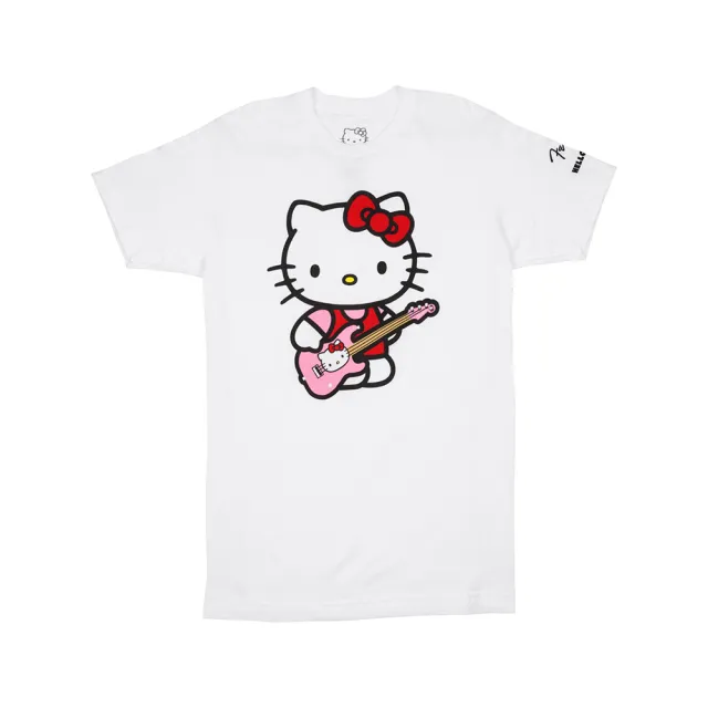 【Fender】x Hello Kitty White Sleeve Hit Logo Tee 聯名款T恤(海國)