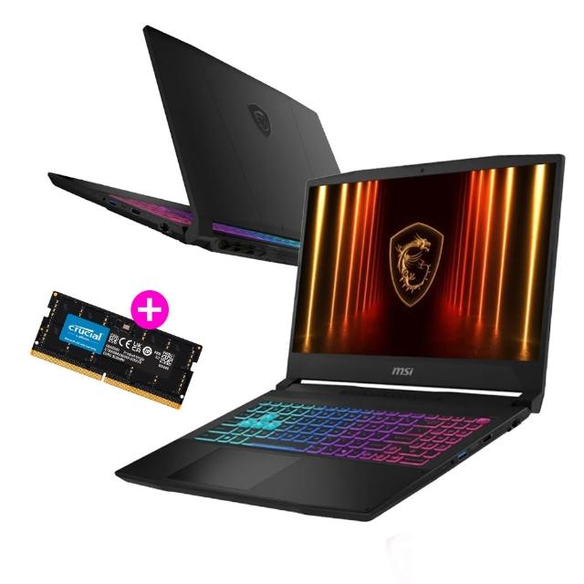 升級32G★【MSI 微星】15.6吋i9-14900HX RTX5060電競筆電(Katana 15 HX/16G/1T SSD/W11/B14WFK-427TW)