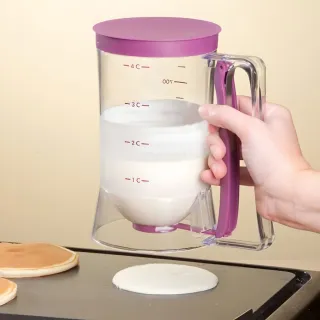 【烘焙工具】手持麵糊分配器(分離器 分液器 漏斗 麵糊漏斗 量杯 章魚燒 雞蛋糕 紅豆餅 雞蛋仔)