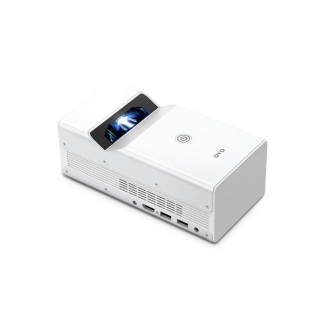 【OVO】1080P超短焦智慧投影機Neo無框電視(KS1 時尚白 娛樂/教學/商用)