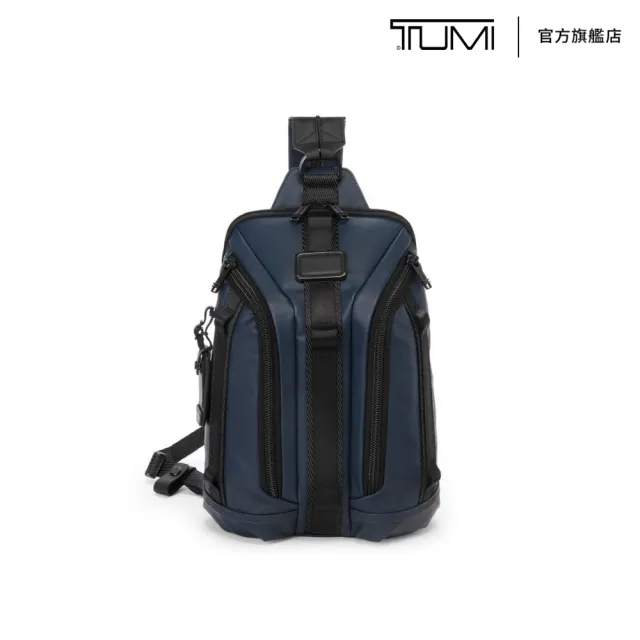 【TUMI】ALPHA BRAVO Knight 帆布斜背/後背包-海軍藍(TUMI 官方旗艦店)