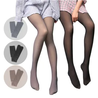 【匠心選品】裸視感透膚加厚加絨超保暖褲襪(連腳褲襪 彈性耐勾褲襪 顯瘦加絨褲襪 假透膚假透肉 冬季)