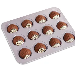 【美國Chefmade】可愛栗子造型 12連不沾烤模(CM012)