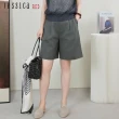 【Jessica Red】寬鬆休閒直筒棉質鬆緊腰短褲R53210