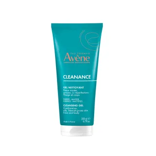 【Avene 雅漾官方直營】控油舒緩潔膚凝膠200ml(抗痘洗面乳/沐浴乳)