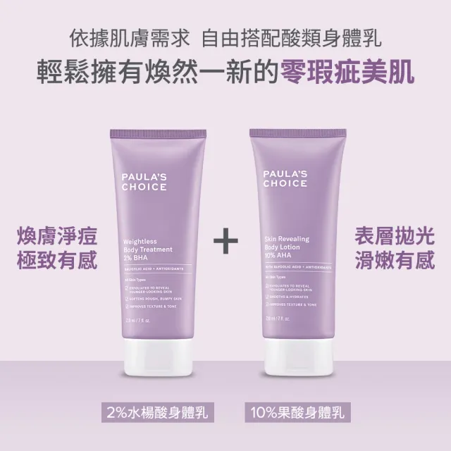 【Paulas Choice 寶拉珍選】10%果酸身體乳210ml二入組