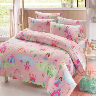 【HongYew 鴻宇】100%美國棉 防蹣抗菌 薄被套床包組-多款任選(雙人)