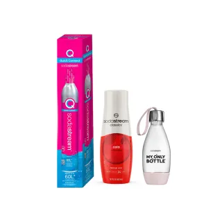 【Sodastream】超齊全配件組(全新快扣鋼瓶x1  送好好帶水瓶x1+可樂糖漿x1)