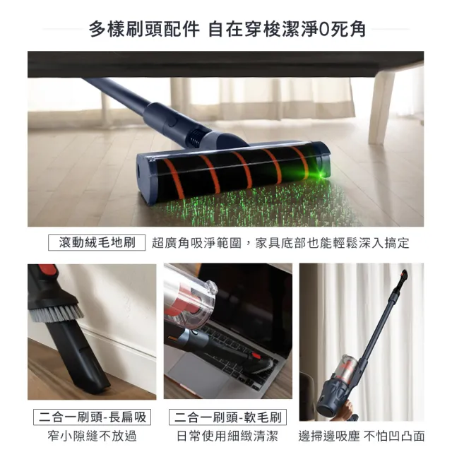 【陳傑憲代言TECO 東元】綠光顯塵自動集塵吸塵器 XJ2503CB(23Kpa/九錐氣旋/HEPA過濾/絨毛電動滾刷)