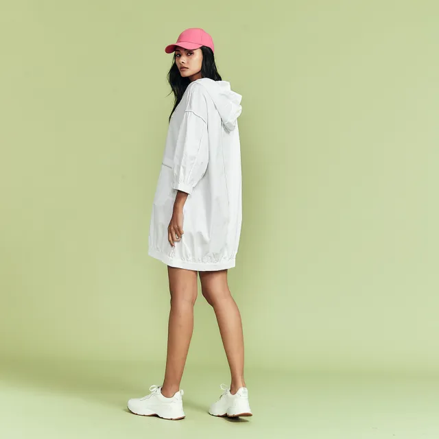 【ICHE 衣哲】Cop.Copine 法國原裝進口兩穿輕量白色立領上衣外套