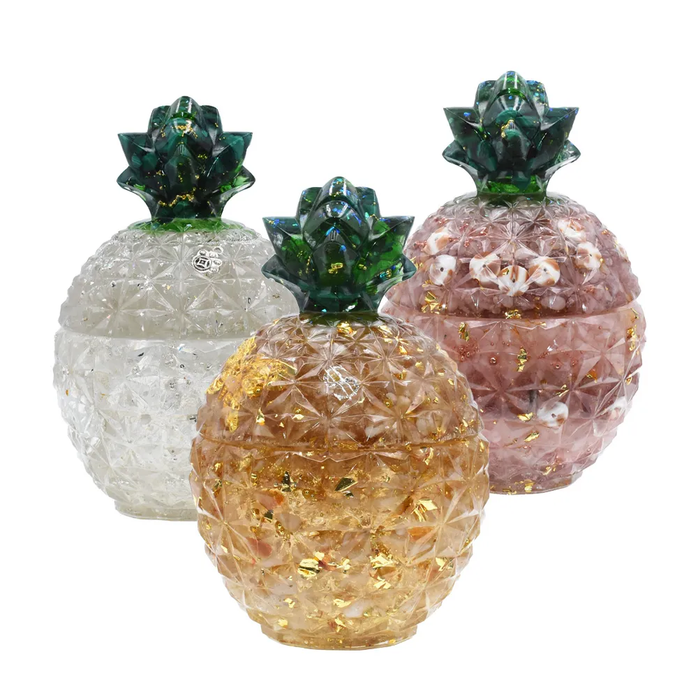 【鑫運來】◎奧剛能量鳳梨聚寶盆