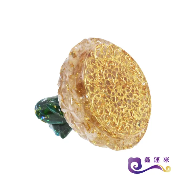 【鑫運來】◎奧剛能量鳳梨聚寶盆