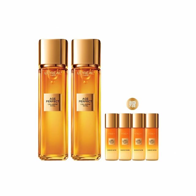 【LOREAL Paris 巴黎萊雅】全新升級2.0金致臻顏花蜜奢養膠原精華露_2入組130mlx2(膠原小蜜罐)