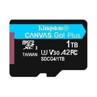 【Kingston 金士頓】1TB microSDXC TF UHS-I U3 V30 A2 記憶卡(SDCG4/1TB 平輸)
