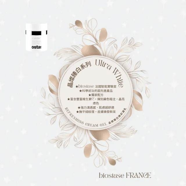 【biostase 貝奧帝】晶燦臻白煥彩凝乳250ml(維生素C;揮別暗沉;晶亮;清透感;撫平細紋;柔嫩;彈性)