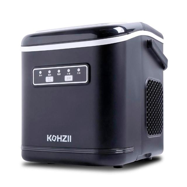 【KOHZII 康馳】獨特好清潔設計_全掀蓋製冰機 KIM1240BK (316不鏽鋼製冰柱+全掀蓋)