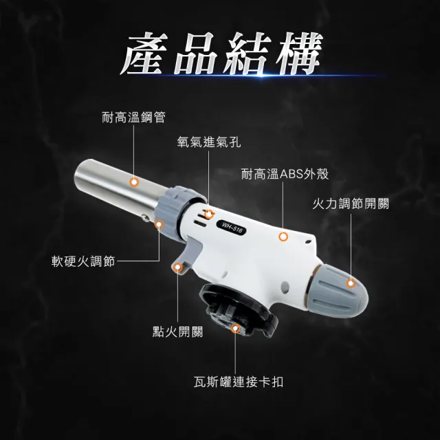 噴火槍 防風點火槍 卡式噴燈 卡式瓦斯罐專用噴槍 卡式火焰槍 TORTH-F(噴燈座 野炊器具)