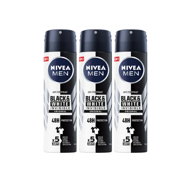 【NIVEA】止汗爽身乳液50ml/噴霧150mlx6(長效止汗配方)