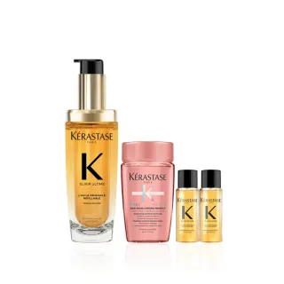 【KERASTASE 巴黎卡詩】金緻柔馭山茶花鎏光露75ml(升級版奢光小金油/極致保濕/長效抗躁/護髮油/髮油)