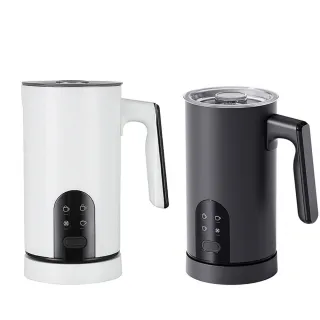 【Quality 聚家】奶泡機 全自動咖啡冷熱奶泡機 按鍵款-四種模式(熱牛奶/綿密 稀薄口感/常溫 冷熱模式)