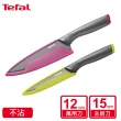 【Tefal 特福】鈦金系列不沾刀具雙刀組(15CM主廚刀+12CM萬用刀)