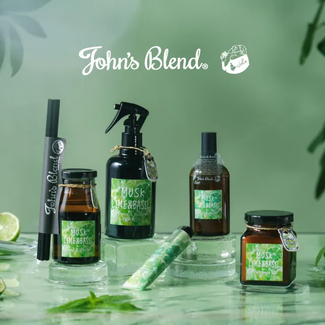 【日本John’s Blend】香氛擴香膏135g+除臭噴霧280ml(公司貨/香氛膏/消臭/任選)