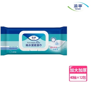 【添寧】純水濕巾-加大加厚版(40抽x12包/箱)