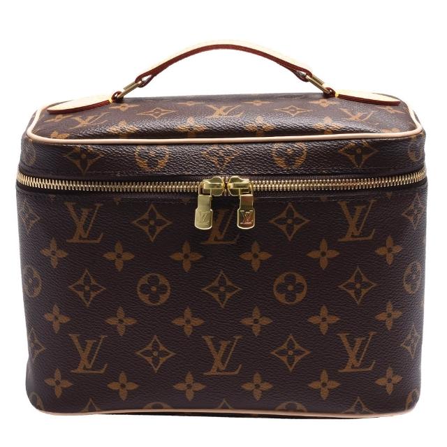 LV LOUIS VUITTON路易威登 M42265 Nice BB 帆布拉鍊梳洗袋/化妝箱