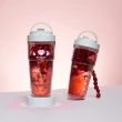 【WOKY 沃廚】三麗鷗聯名_渾圓杯 Ecozen純透款 880ml-附彈跳吸管(隨行杯/吸管杯/保溫杯瓶/保冰杯瓶/水壺)