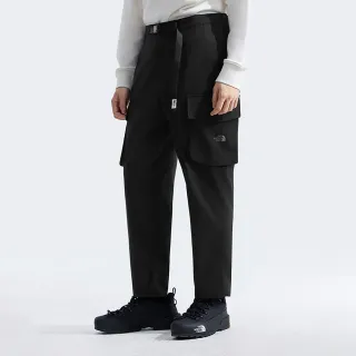 【The North Face 官方旗艦】新年款-北面男款黑色吸濕排汗休閒長褲｜8C7RJK3