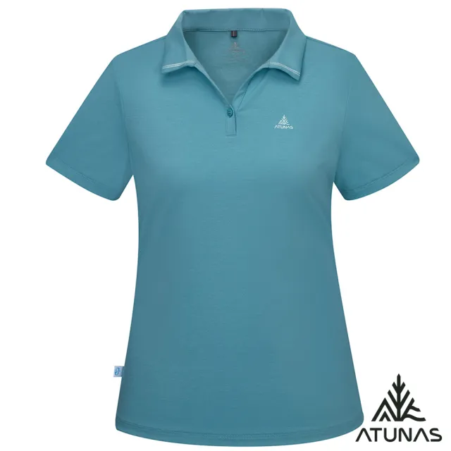 【ATUNAS 歐都納】女男款排汗透氣短袖POLO衫(A8款/防曬抗UV/戶外休閒/旅遊/日常穿搭)