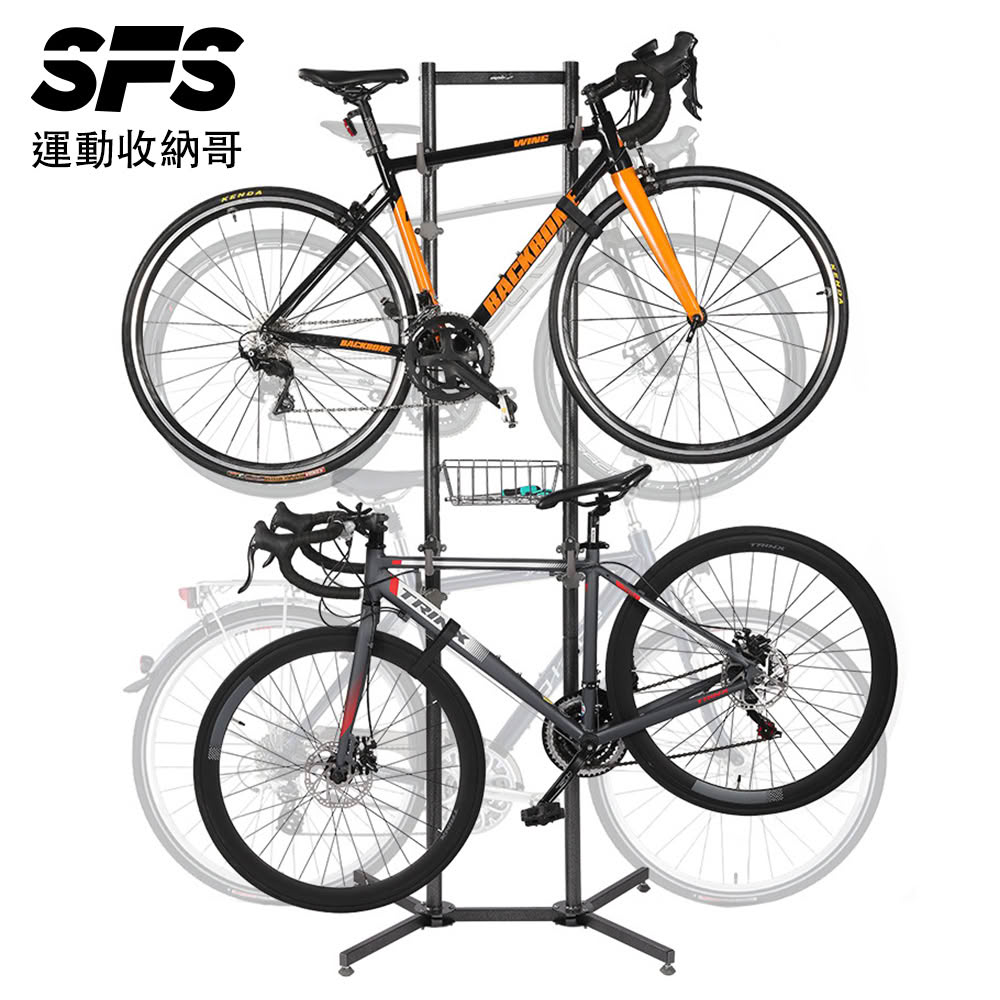 【SFS】直立式2輛自行車自行車掛架(兒童/成人車掛架 展示架 停車架 自行車掛架 腳踏車掛架推薦)