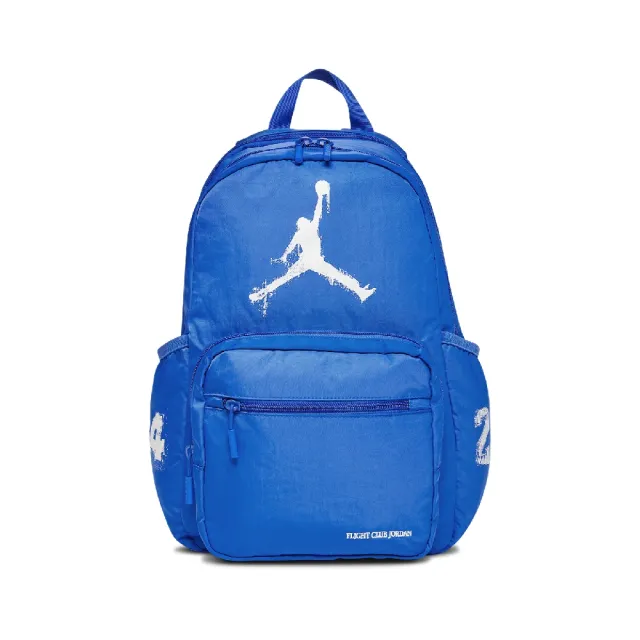 【NIKE 耐吉】後背包 Jordan MVP 藍 白 書包 13吋筆電包 水瓶側袋 喬丹(JD2533004AD-001)