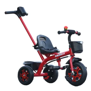 【甲碩】兒童三輪推車 防滑腳踏車 寶寶手推車 寶寶自行車(耐磨防爆 1-6歲寶寶可用 小型可折疊 可拆卸推桿)