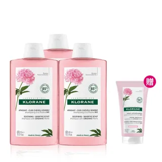 【KLORANE 蔻蘿蘭官方直營】速效舒敏洗髮精400ml 3入組