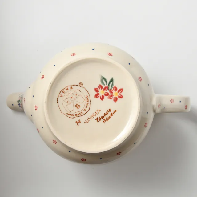 【波蘭陶】波蘭陶 Vena  茶壺 陶瓷壺 水壺 陶瓷茶壺 1100ml 波蘭手工製(桃花源系列)