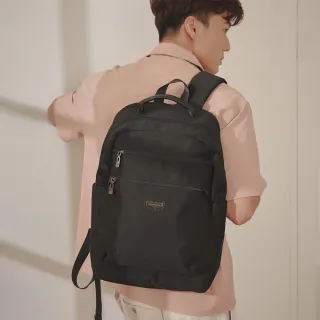 【Kinloch Anderson 金安德森】Ternence 多隔層後背包(霧黑)