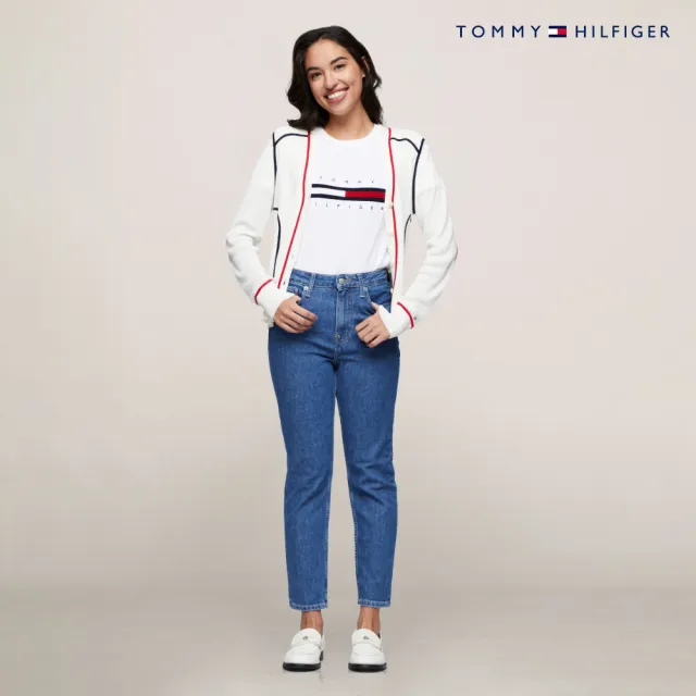 【TOMMY HILFIGER】官方旗艦館 旗幟標誌圖案 T恤_白色